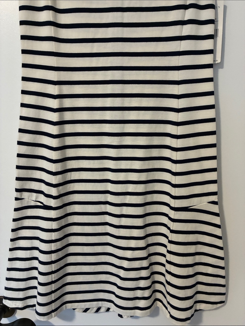 🇺🇸 BOGO 🇺🇸 Lauren Ralph Lauren Drop Waist Navy and White Striped Dress - Picture 3 of 9